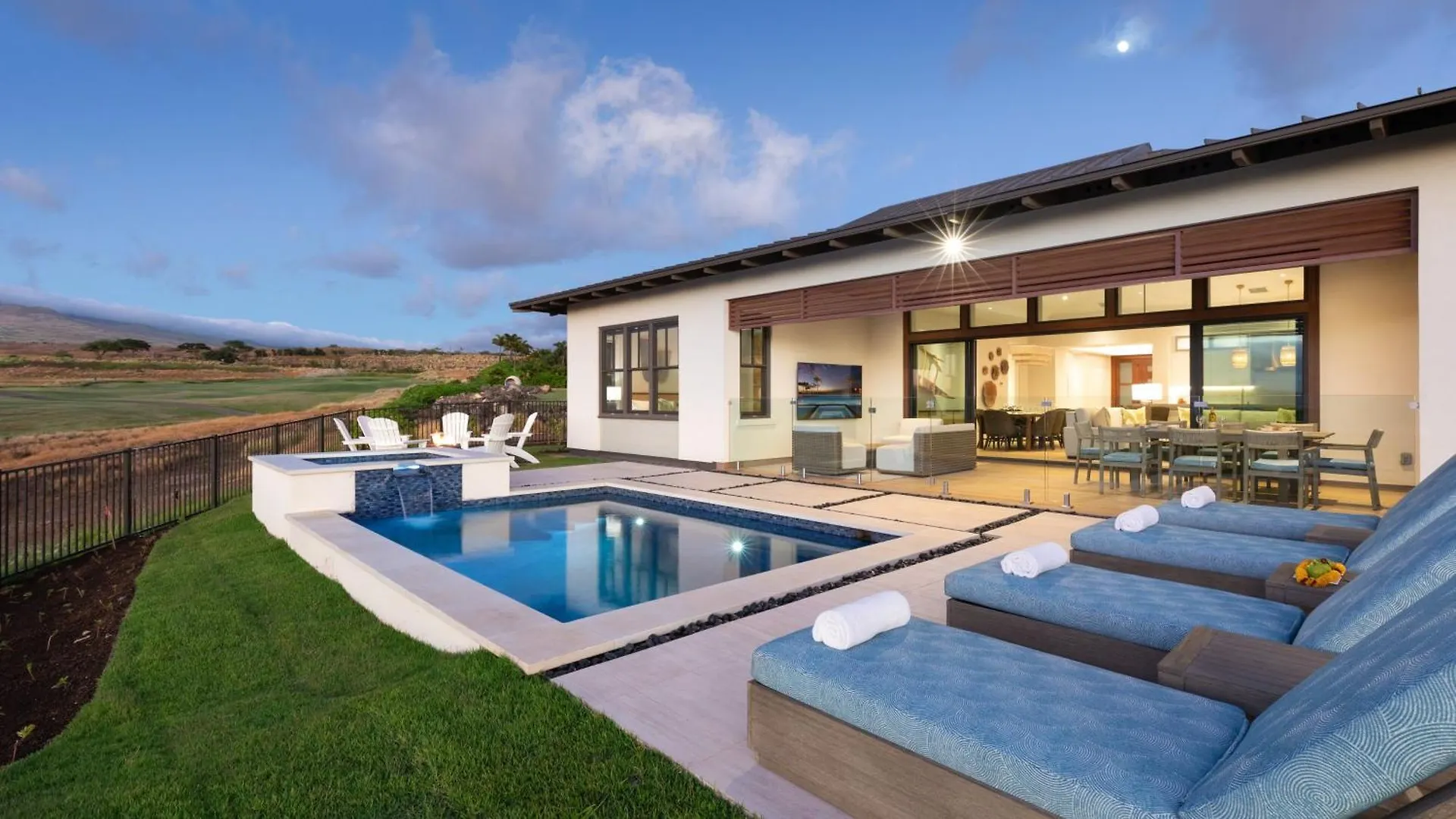 ❤Pih❤ Hale Moana Heated Private Pool Spa Detached Ohana Suite Waimea  Tatil Evi Waimea (Hawaii)